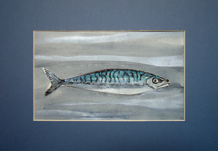 Mackerel Woodcut
